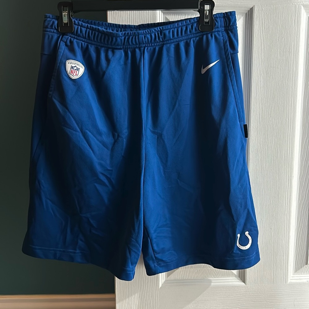 Men's Nike Colts shorts, sz small, color blue